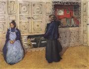 Carl Larsson Mother and Daughter oil painting picture wholesale